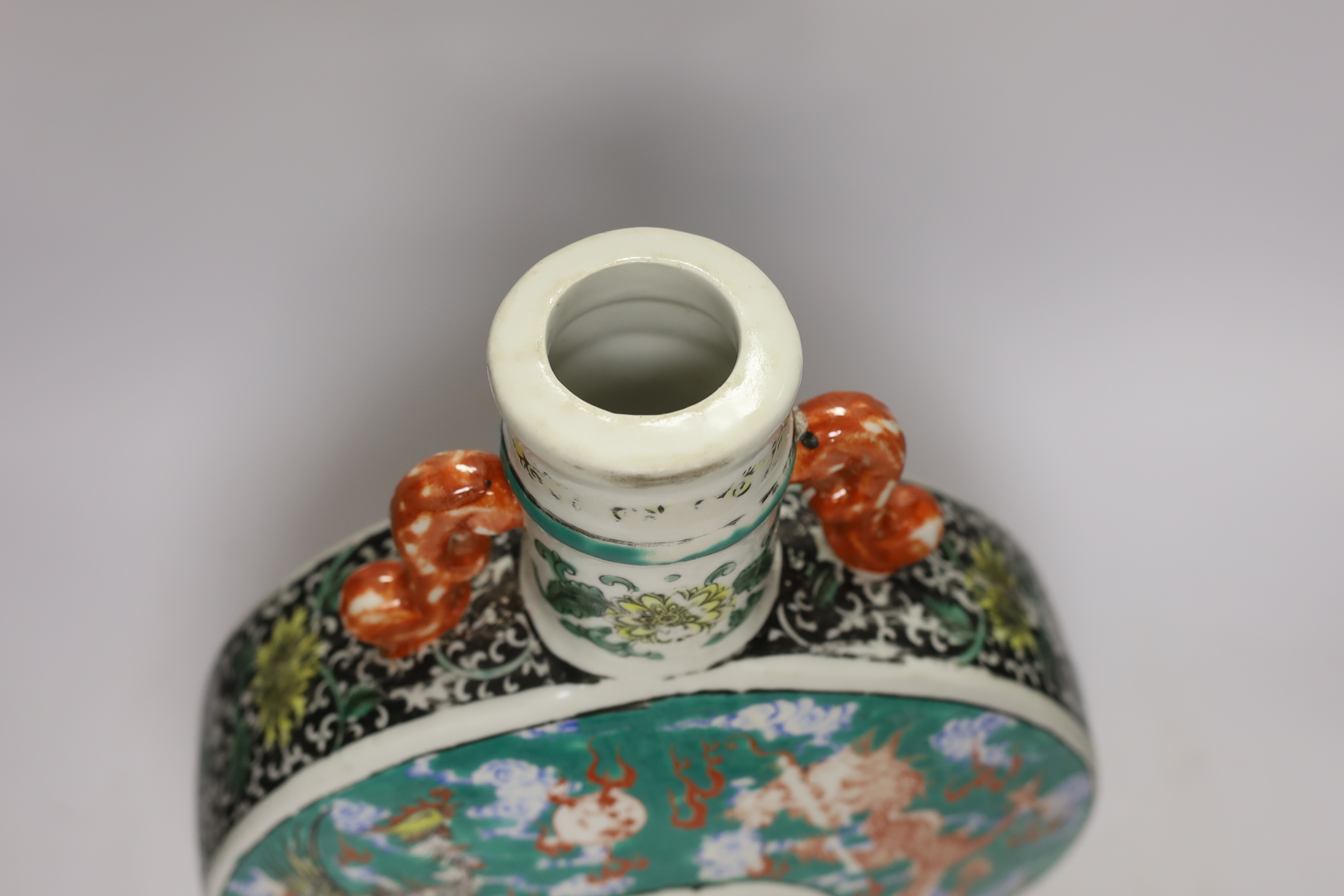 A Chinese porcelain moonflask, 41cm high